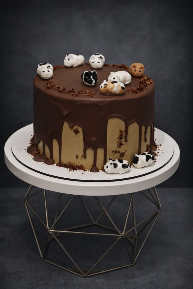 Свадебный торт с живыми цветами, СПб — Milovi Cake