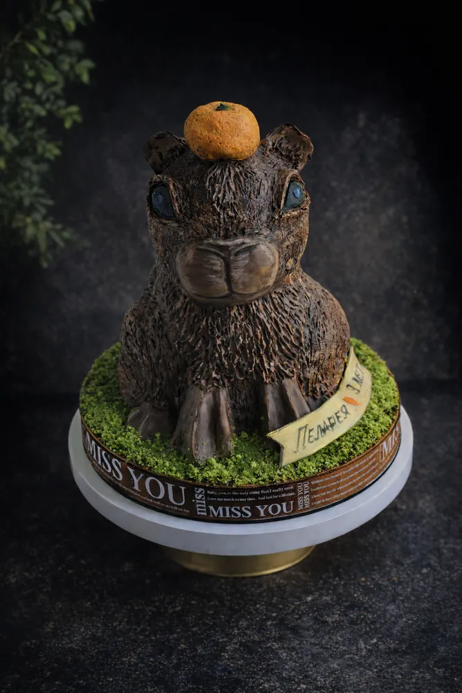 Свадебный торт с авторским декором, СПб — Milovi Cake